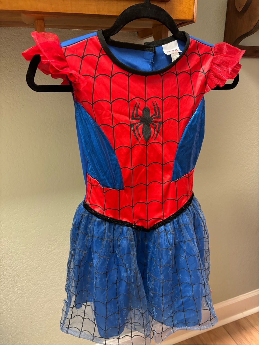 Marvel Girls Red and Blue Spider-Themed Dress Costume size 8-10 - Picture 1 of 5